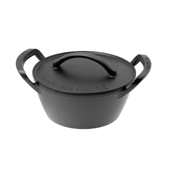 Bild von Bräter "BBQ Outdoor", Rund 25cm, Schwarz Matt