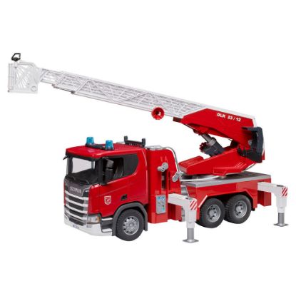 Bild von Kinderspielzeug, Scania Super 560R Feuerwehr mit Drehleiter, Wasserpumpe, L+S Modul