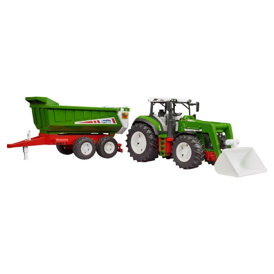 Bild von Kinderspielzeug, ROADMAX Traktor mit Frontlader und Kippanhänger