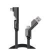 Bild von USB-C Kabel "ComboCord Flat Right Angle" 240W, 1,5m, graphit