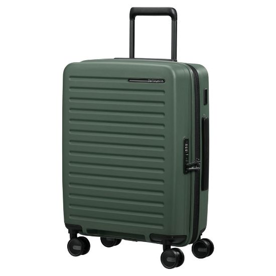 Bild von 4-Rollen-Bordtrolley "RESTACKD" mit Packwürfel S+M, 55 cm, sage