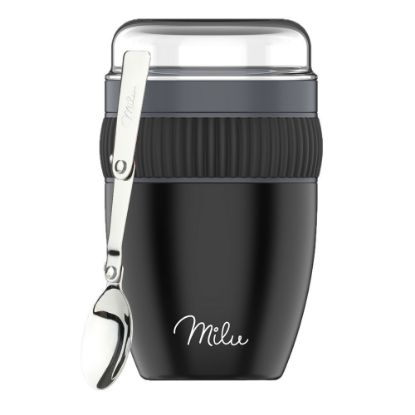 Bild von Müslibecher-Set to go (3-tlg.), 400 ml, schwarz