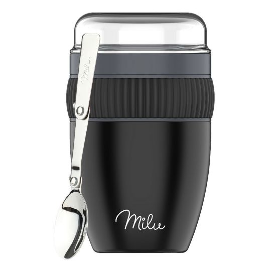 Bild von Müslibecher-Set to go (3-tlg.), 400 ml, schwarz