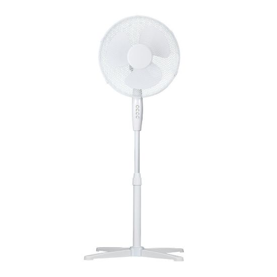 Bild von Standventilator, höhenverstellbar, weiß