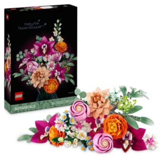 Bild von Botanical Collection Schöner Rosafarbener Blumenstrauß