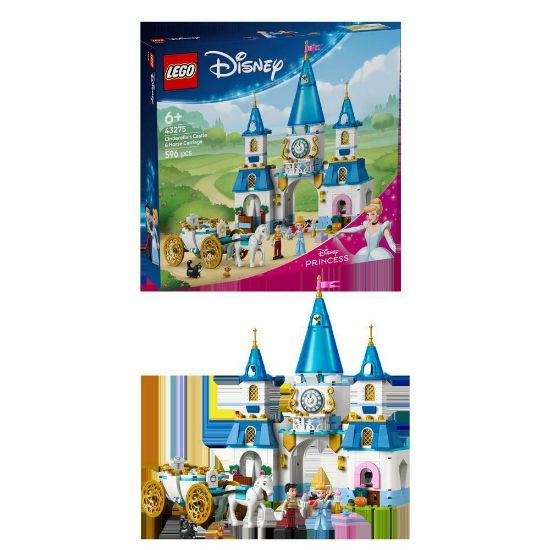 Bild von Bauspielzeug, Cinderellas Schloss und Pferdekutsche "Disney Princess"