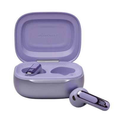 Bild von Noise Canceling Earbuds "LIVE Flex 3", Wireless Charging, Smart Case, Lila