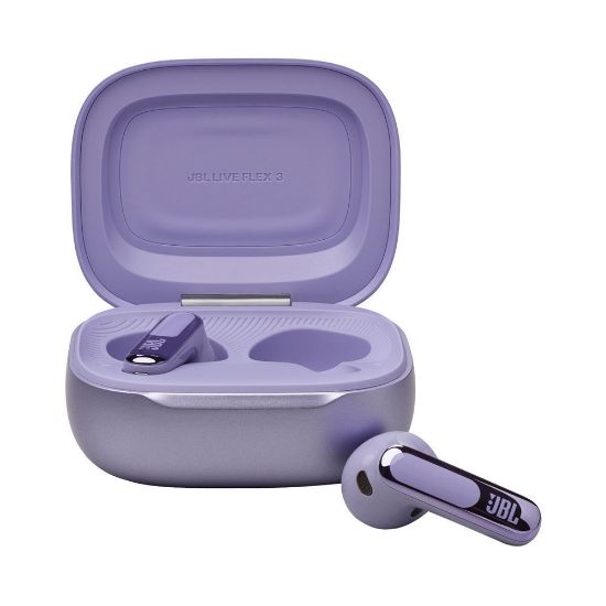 Bild von Noise Canceling Earbuds "LIVE Flex 3", Wireless Charging, Smart Case, Lila