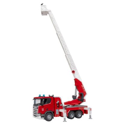 Bild von Kinderspielzeug, Scania Super 560R Feuerwehr mit Drehleiter, Wasserpumpe, L+S Modul