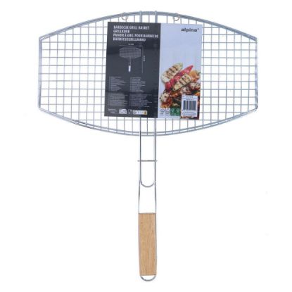 Bild von Grillkorb 45x25cm, oval