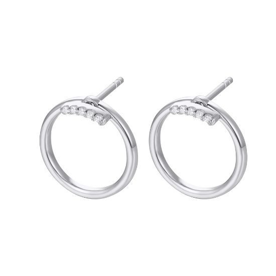 Bild von Ohrstecker "French Chic", Silber