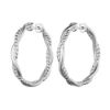 Bild von Creolen "Solid Flair", Silber