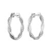 Bild von Creolen "Solid Flair", Silber
