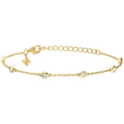 Bild von Armband "Tiny Gems", vergoldet