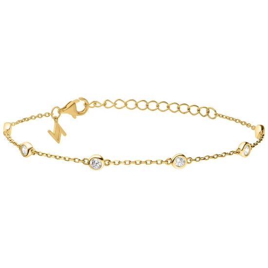 Bild von Armband "Tiny Gems", vergoldet