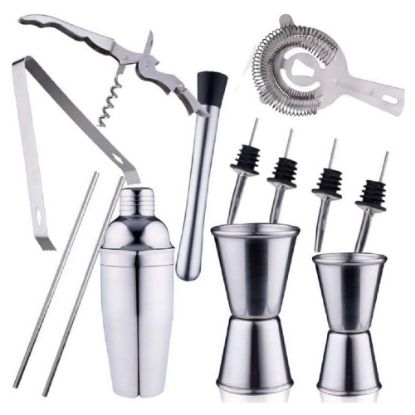 Bild von Cocktail-Set Edelstahl, 14-tlg.