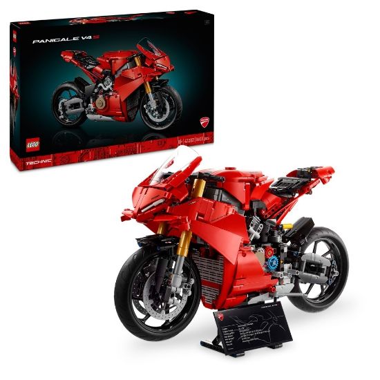 Bild von Bauspielzeug, Ducati Panigale V4 S Motorrad "Technic"