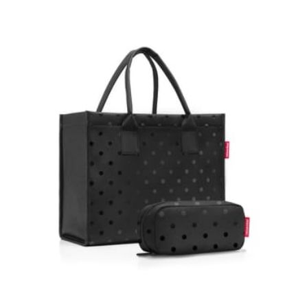 Bild von Set Daily Shopper Glossy dots 2 tlg., black