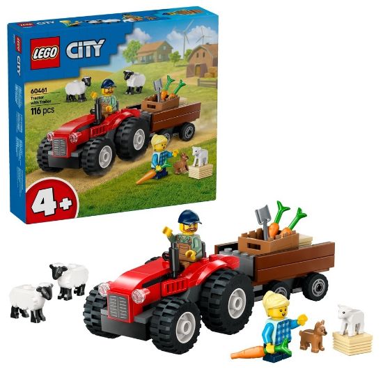 Bild von Bauspielzeug, Traktor mit Anhänger "City"
