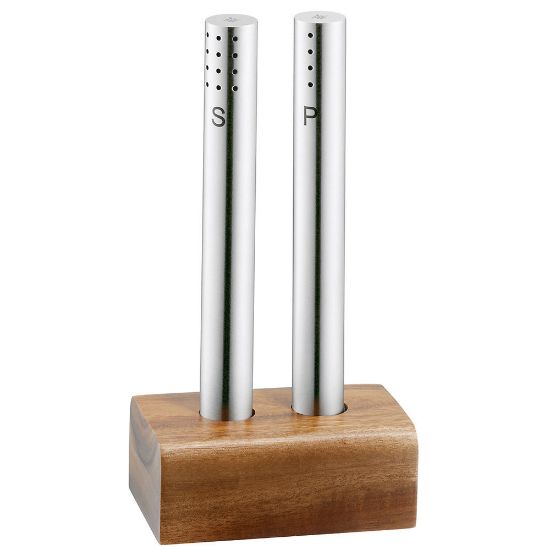 Bild von Salz-/Pfeffer-Set mit Holzfuß
