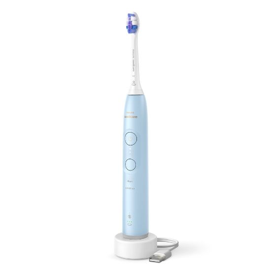 Bild von Elektrische Schallzahnbürste "Sonicare Series 6100 HX7406/01", hellblau