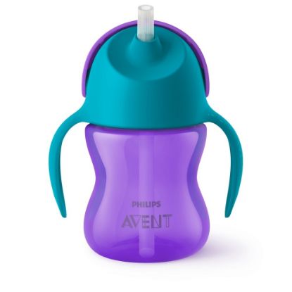 Bild von Strohhalmbecher "SCF796/02", 200 ml, lila/türkis