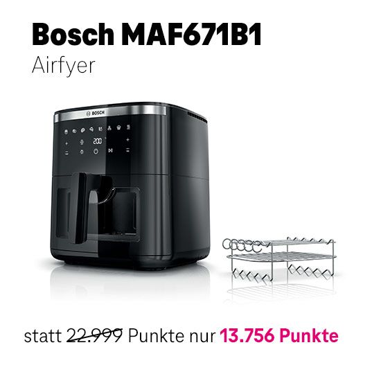 Bild von Bosch Serie 6 Heißluftfritteuse Schwarz