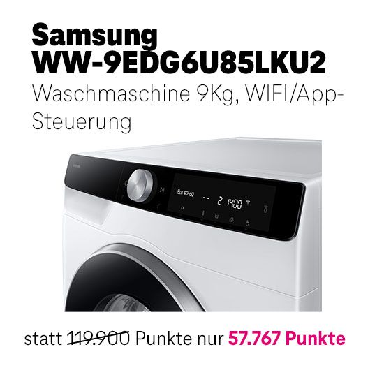 Bild von Samsung WW6400D, Waschmaschine, SuperSpeed 39', AI Ecobubble™, 1-9 Kg, EEKA (-10%)