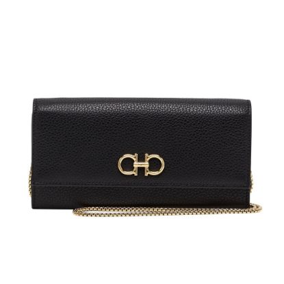 Bild von Brieftasche "Gancini" mit Kette, Schwarz