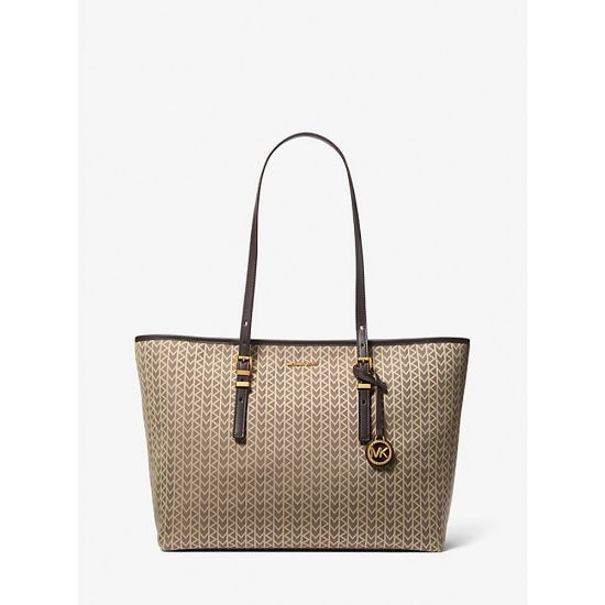 Bild von Shopper "Quinn Large MK2000 Logo Jacquard Tote", Natural