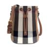 Bild von Handtasche "Bucket Check Bag", Taupe Brown