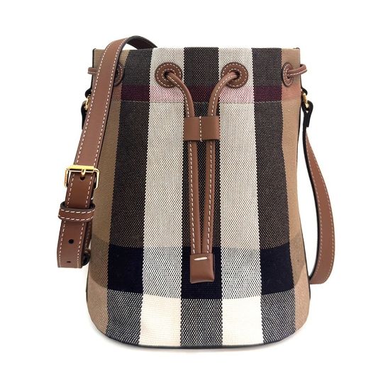 Bild von Handtasche "Bucket Check Bag", Taupe Brown