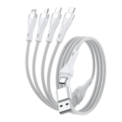 Bild von 4in1 USB-C/A Multi-Charging 1,2m, weiß