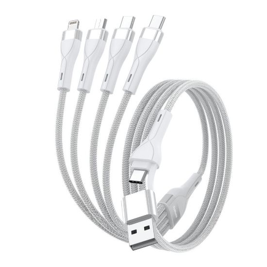 Bild von 4in1 USB-C/A Multi-Charging 1,2m, weiß