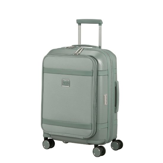Bild von 4-Rollen-Bordtrolley "Image" mit Vortasche, 55cm, thyme
