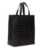 Bild von Handtasche "Paper Bag Croco", M, black