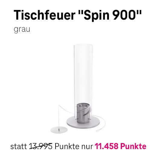 Bild von hofäts Tischfeuer Spin 900 grau