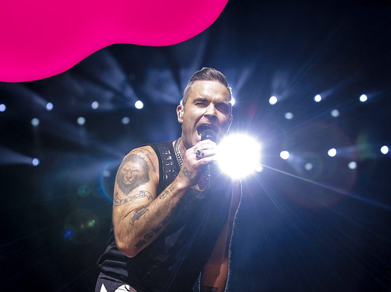 Am 05.06.2026 Robbie Williams: Britpop Live erleben