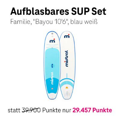 Bild von MISTRAL Aufblasbares SUP Set Bayou 10'6 blau weiß