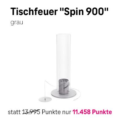 Bild von hofäts Tischfeuer Spin 900 grau