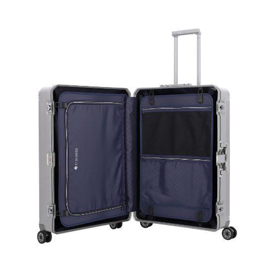 Bild von 4-Rollen-Koffer "Trolley Aluminium Next", L, silber