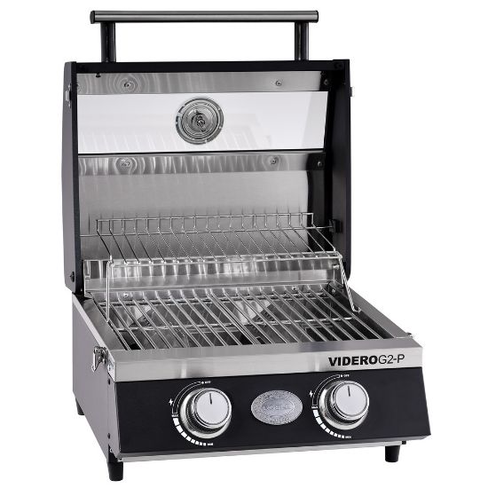 Bild von Tragbarer Gasgrill "Videro G2-P", 50mbar, inkl. Abdeckhaube