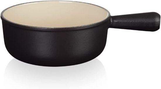 Bild von Schwenkkasserolle "Caquelon", 22 cm, schwarz