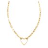 Bild von Edelstahlkette Herz "LJ-0350-N-45", gold