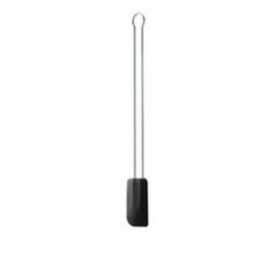 Bild von Teigschaber Silikon schmal, 26cm, schwarz