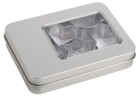 Bild von Ausstechförmchen-Set "Cookie Box", silber