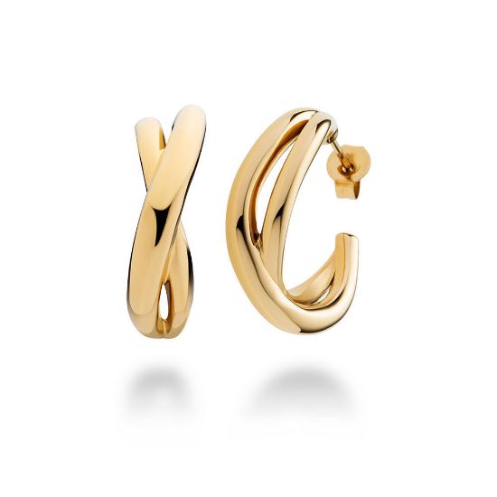 Bild von Ohrstecker "Waves", gold