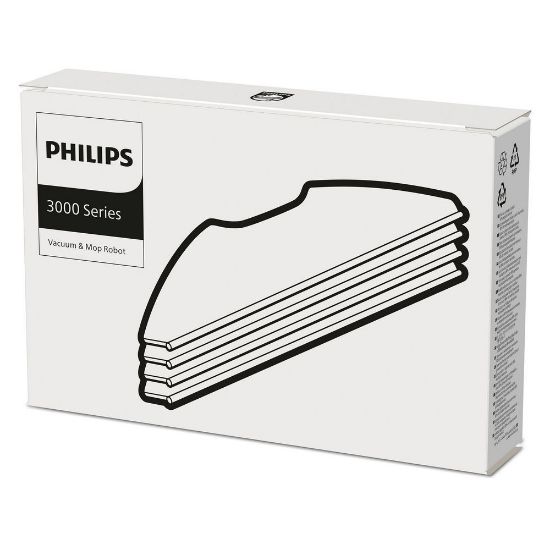 Bild von Wischpad-Set "XV1430/00" für Saug- und Wischroboter "HomeRun Series 3000 Aqua", 4-tlg.