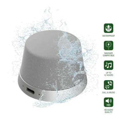 Bild von Bluetooth-Lautsprecher "SoundForce" MagSafe-kompatibel, silber/grau