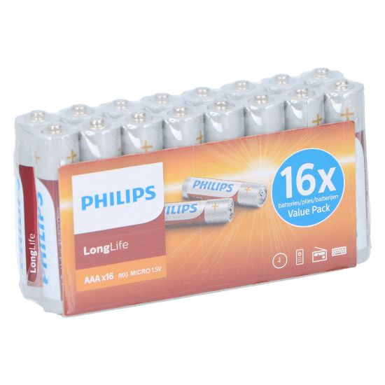 Bild von Batterie "Longlife R03/AAA", 16 Stück